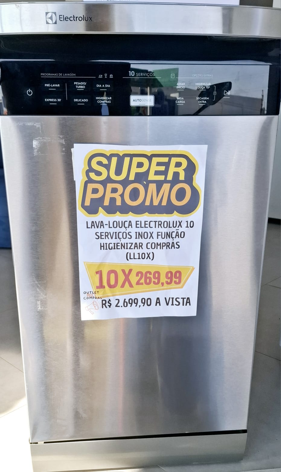 Lava-louças Electrolux 10 Serviços Inox Higienizar Compras LL10X