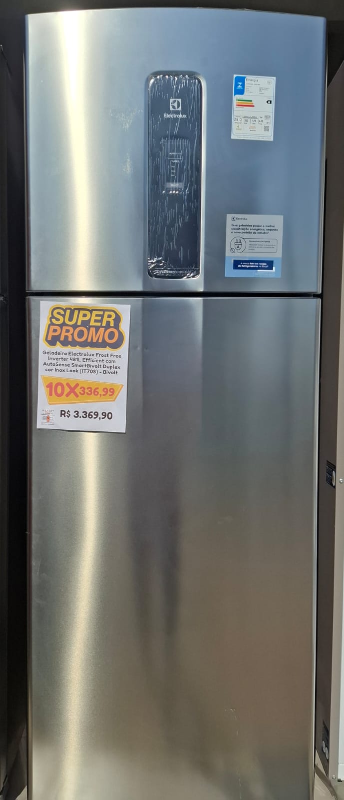 Geladeira Frost Free Inverter 481L IT70S Efficient Inox Look — SmartBivolt